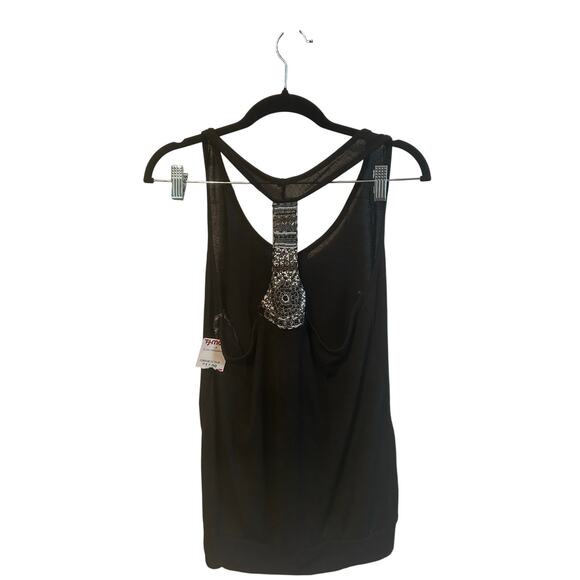 Ocean Drive Black Beaded Tank Large NWT - Picture 1 of 5